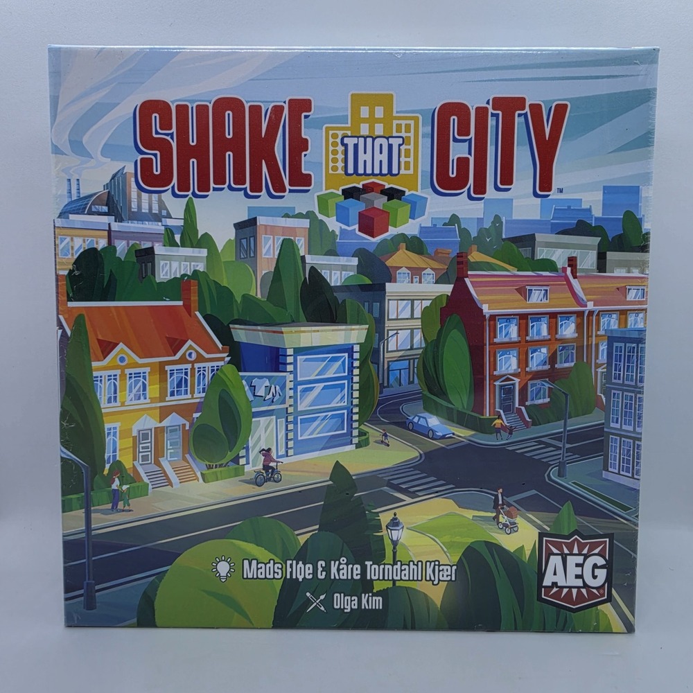 AEG - Shake That City Board Game - City Building Cube Shaker - 1-4 Players 10+